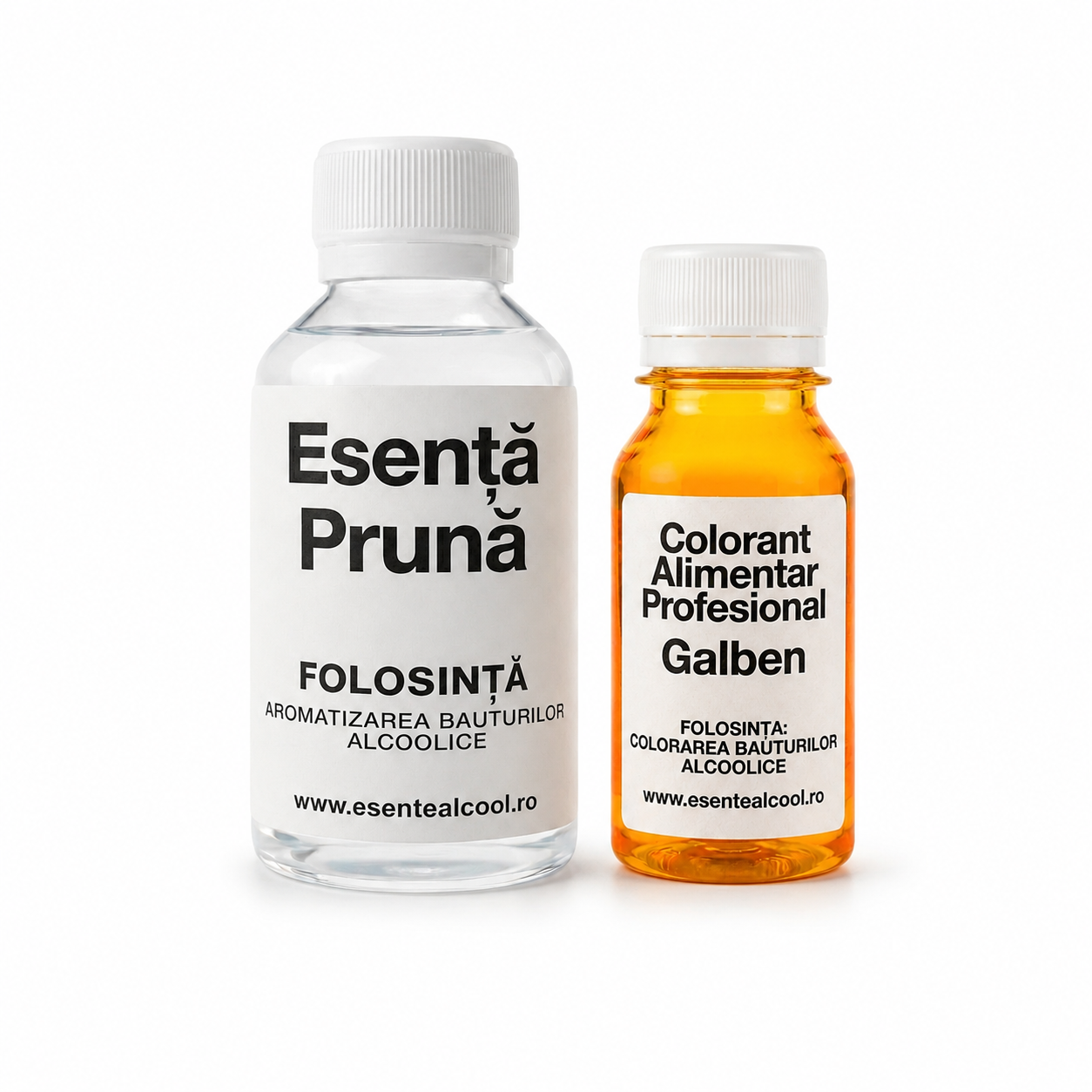 Set Țuică de Prună Aurie — Esență + Colorant