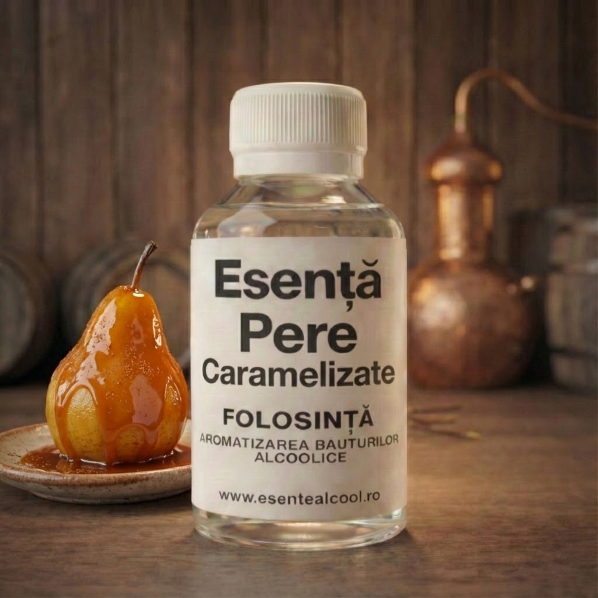 Esenta de Pere Caramelizate pentru aromatizarea alcoolului
